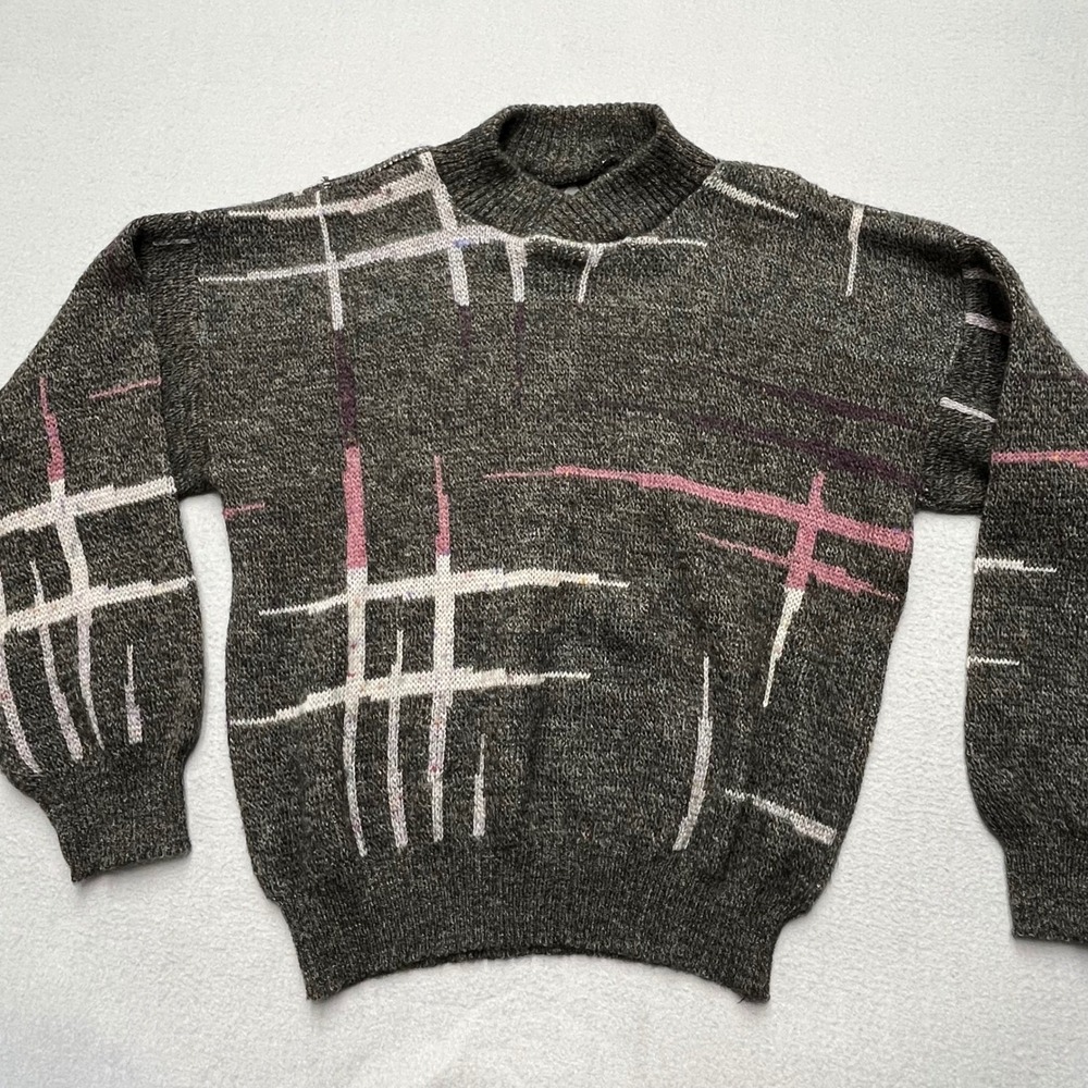 KENNINGTON knit‎ Sweater fisherman WoolGrandpa Multi Cottage core Made in Italy
